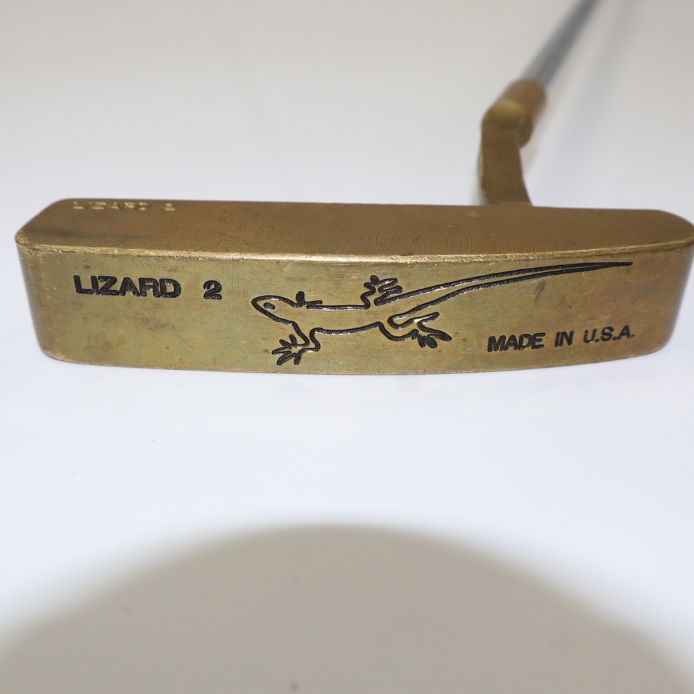 Mazyn Golf Lizard 2 Putter Mens 35.5" Brass Blade Vintage Made in USA
